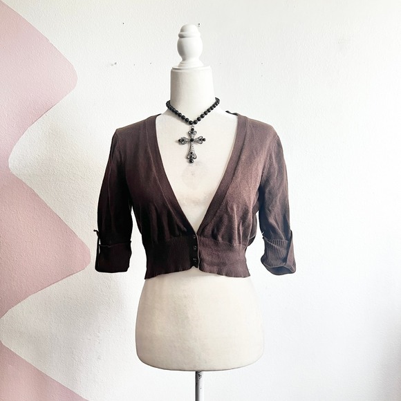 Sweater Project Tops - Vintage Y2K 90s Bolero 2000s Hannah Montana Small